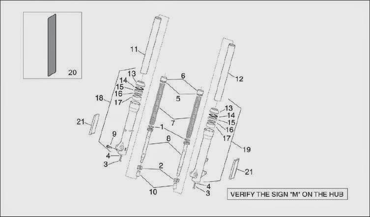 schema forcella marzocchi scarabeo rotax 125 150 200
