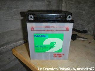 batteria scarabeo rotax 125 150 200