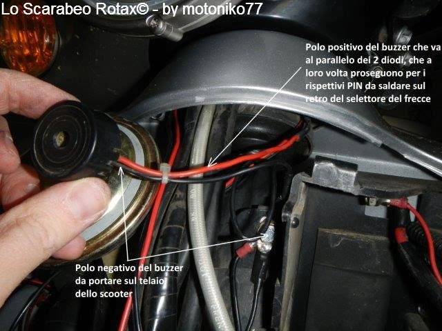 buzzer frecce scooter scarabeo rotax 125 150 200