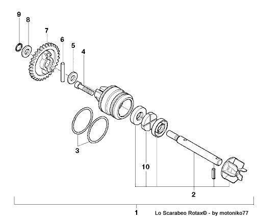 pompa acqua Scarabeo Rotax 125 150 200