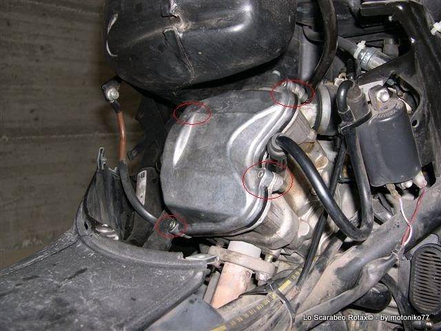 coperchio valvole scarabeo rotax