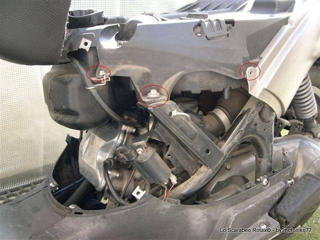 smontaggio ammortizzatore scarabeo rotax 125 150 200