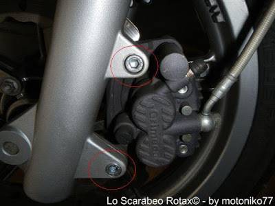 pinza freno anteriore scarabeo rotax 125 150 200