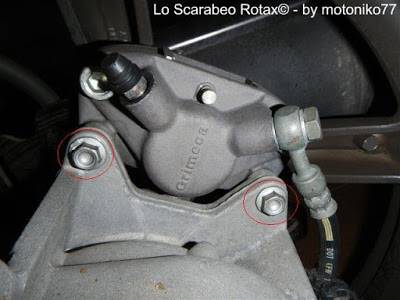 pinza freno posteriore scarabeo rotax 125 150 200